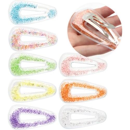 Barrettes Transparent Fill Sequins Shakers Accessory DIY BB Hairclip Pins Decor For Headband Materials 10Yc18737