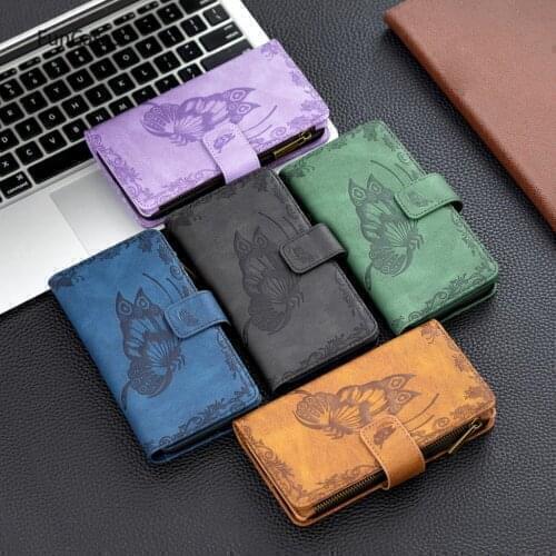 Zipper Telephone Accesories For Samsung A51 Wallet Pouch Glitter sFor Galaxy A71 4G A72 S21 Ultra 5G A52 Plus FE Telofon galax