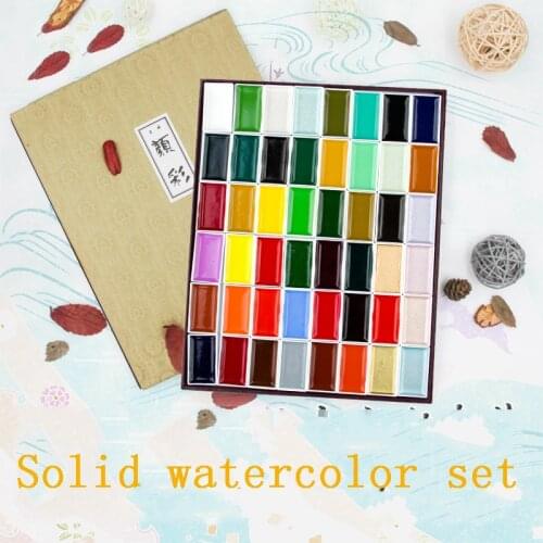 12/18/24Colors High Quality Solid Watercolor Paint Set Professional Painting Art Supplies painting supplies