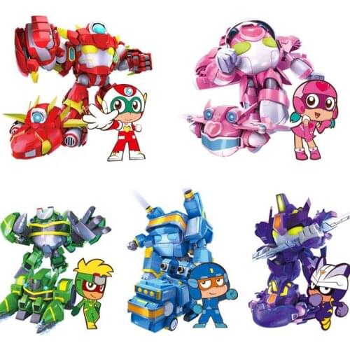 12cm New Anime Deformation robot Locomotive Armor Rescue Robot Action figure Transformation aircraft figure Toys