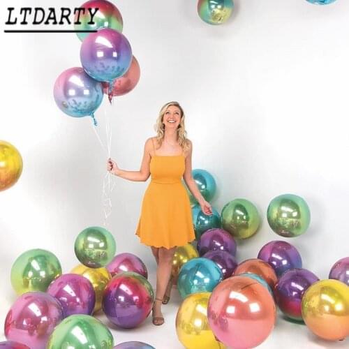 4D disco balloon adult dance birthday party wedding decoration gradient 4d ball party supplies balloon