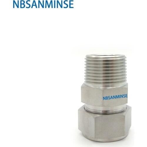 5Pcs/Lot MC Male Connector Stainless Steel SS316L NPT Fractional Inch Pipe Plumbing Pneumatic Air Pipe Fittings NBSANMINSE