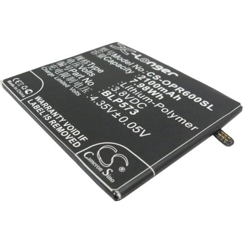 CS 2100mAh / 7.98Wh battery for OPPO N1 Mini, N5111, N5116, N5117, R6007 BLP573
