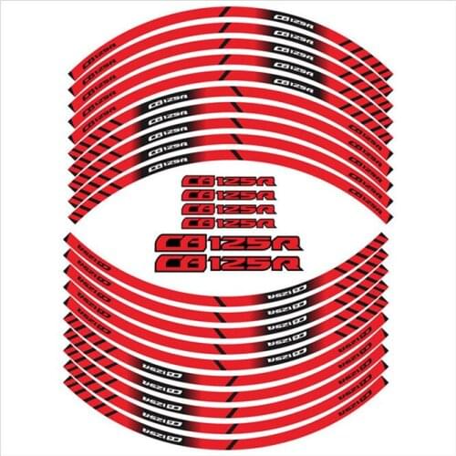 For HONDA CB125R Motorcycle accessories decorative tire stickers front and rear wheels waterproof protection decal