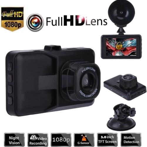 Car DVR Camera Dual Lens Support 1080P Rearview Video Recorder With Motion Detection Night Vision G Sensor Dash Cam Car registra