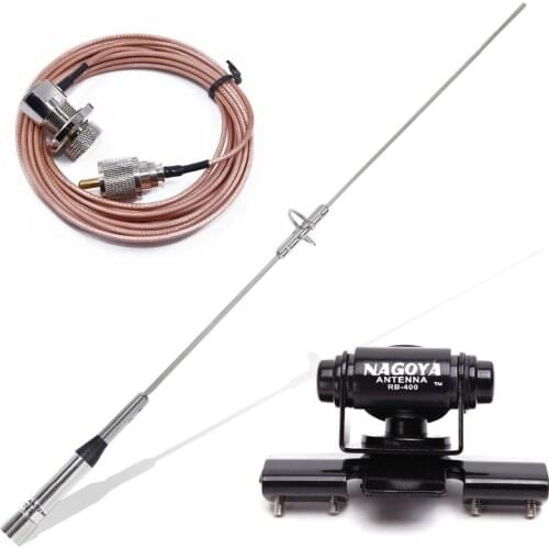 BAOFENG NAGOYA NL-770S Dual Band UHF/VHF 144/430MHz 150W 2.15/3.0dBi Antenna SL16/UHF-J/M Type Car Radio Mobile Radio Antenna