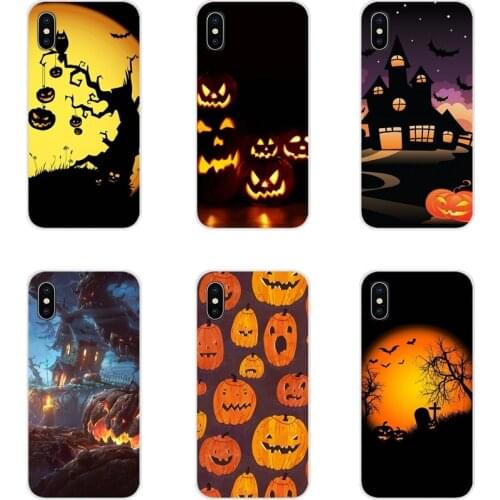 Halloween Pumpkin and gift Accessories Phone Cases Covers For Huawei Mate Honor 4C 5C 5X 6X 7 7A 7C 8 9 10 8C 8X 20 Lite Pro