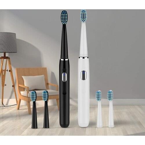 SEAGO Electric Toothbrush Sonic Electric Teeth Brush With Three Brushing Heads Four Cleaning Modes Fully Waterproof USB Charging