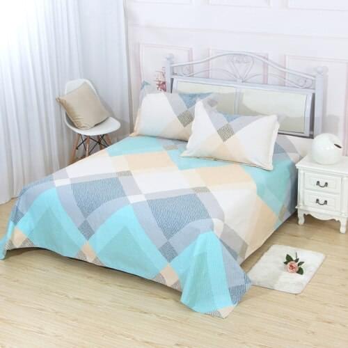 Cotton Old Coarse Linen Three-piece Set of Two Cartoon Cotton Thickened Sheets Dormitory Single Sheet and Pillowcase