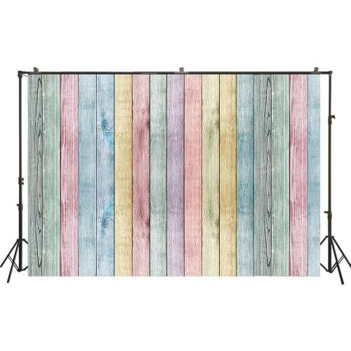 HUAYI Photography Backdrop Colorful Wood Floordrop Vintage Wood Planks Newborns Child Studio Photobooth Background W-3622