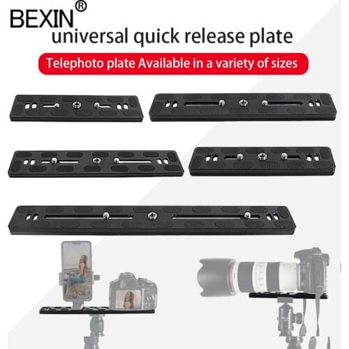 Camera Lens Support Mount Plate Dslr Long Quick Release Plate Adapter Clamp Camera Base Plate For Arca Swiss Tripod Ball Head