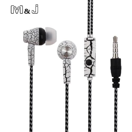 M&J A11 In Ear Crack Earphone Super Deep Bass Studio Monitor Stereo Headset Music Earbuds With Microphone For PC iPhone Samsung