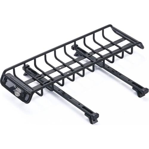 Metal Luggage Carrier Roof Rack with Fixing Rail for 1/10 RC Crawler Traxxas TRX4 TRX6 Axial SCX10 III 90046 AXI03007
