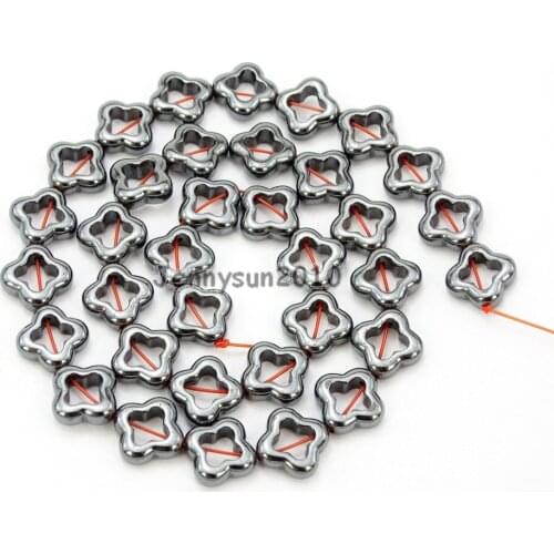 Natural Hematite Healing Gems Stones 12mm Beads Non Magnetic Metallic Black Jewelry Making 16" 5 Strands/Pack