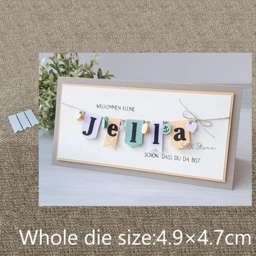 New Design Craft Metal stencil mold Cutting Dies tag banner label decoration scrapbook die cuts Album Paper Card Craft Embossing