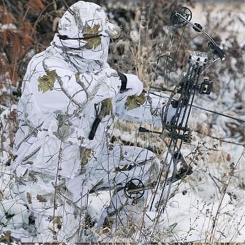 -30 Degree Winter Snow Bionic Hunting Clothes Outdoor Windproof Waterproof Sets Jackets Pant Photography Birdwatch Sniper Suits