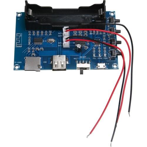 5V 5W PAM8403 Speaker Stereo bluetooth 4.0 Power Amplifier Board Stereo AMP USB Support 18650 Battery Power