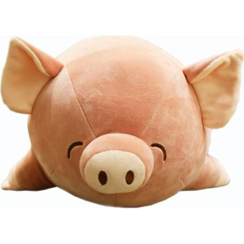 Plush pink pig doll cuddly pillow cute lazy person sleeping funny ass doll