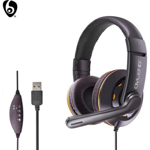OVLENG Q5 Wired Gaming Headset E-Sports with Microphone Stereo Surrounded HIFI Headphone for PS4 PC Laptop Computer USB Gaming