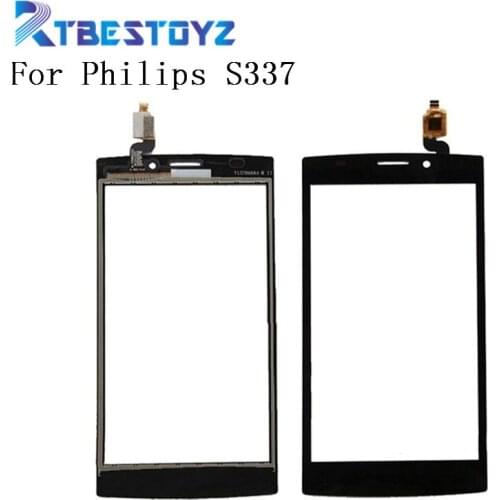 RTBESTOYZ 5'' Touch Screen Digitizer Panel For Philips S337 Cellphone Front Glass CTS337 Touchscreen Sensor Repair
