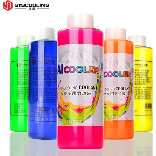 Syscooling water cooling colorfull Thermal Fluid coolant 500ML UV liquids for PC liquid cooling system