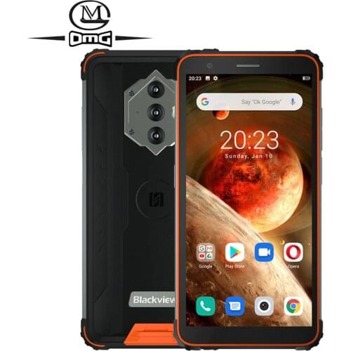 Blackview BV6600 NFC 8580mAh Rugged Smartphones 4G Android 10 Octa Core 4GB 64GB IP68 Waterproof shockproof 5.7" Mobile Phones