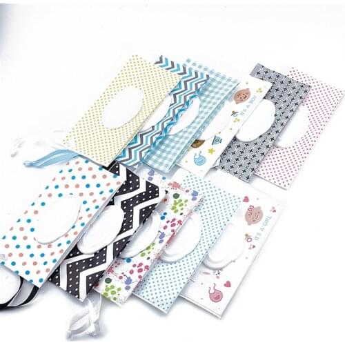 Cartoon Print Baby Wet Wipes Bag Reusable Wet Wipes Cover Container For Wet Wipes Baby Skin Care Travel Wipes Bag
