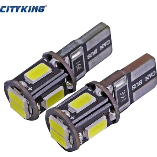 Super Bright!! 500X T10 led canbus W5W T10 194 168 5630 t10 6SMD Canbus NO ERROR 12V Car Auto Bulbs Indicator Light Parking Lamp