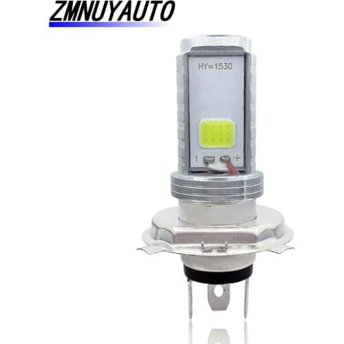 LED H4 Moto Motorcycle Headlight Bulb 1000LM Hi/Lo Beam Motorbike Fog Driving Lights DRL Scooter Front Lamp White 12V 6000K