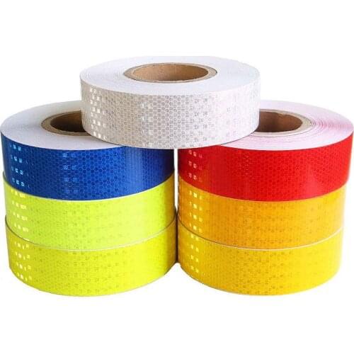 Car styling 5cm Safety Mark Reflective Tape Stickers car Styling Self Adhesive Warning Tape Auto Motorcycle Reflective Film