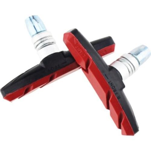 2pcs Bicycle Rubber Alloy V Brake Pad MTB Road Mountain Bike Replacement Break Block For Outdoor Cycling Sports Riding Accessory
