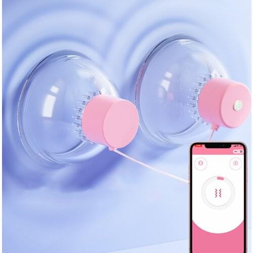 10 Modes Nipple Massage Vibrator App Control Clitoris Stimulator Sex Breast Pump Licking Nipple Vibrator Sex Toys For Women