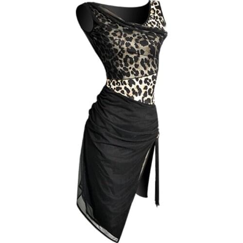 Sleeveless salsa dress dance clothes women Latin dress tassel jazz dance costumes pole dance dress dance wear