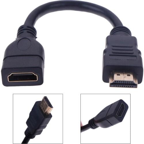 Cable 50cm HDTV HDMI A type male to hdmi Female extension Gold Connector cy