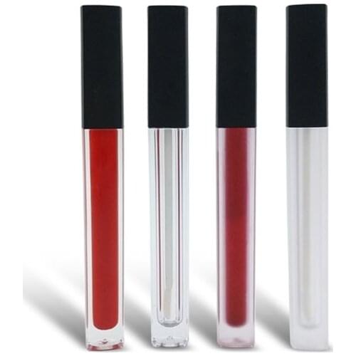 100pcs Lip Gloss Tubes with Wand, 5ml Empty Plastic Lipstick Tube Container Reusable Dispenser Bottles