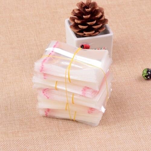 5000pcs Resealable Cellophane Poly Bags 3x5cm Mini Transparent Plastic Opp Bag Self Adhesive Seal Charms Jewelry Packaging Bags