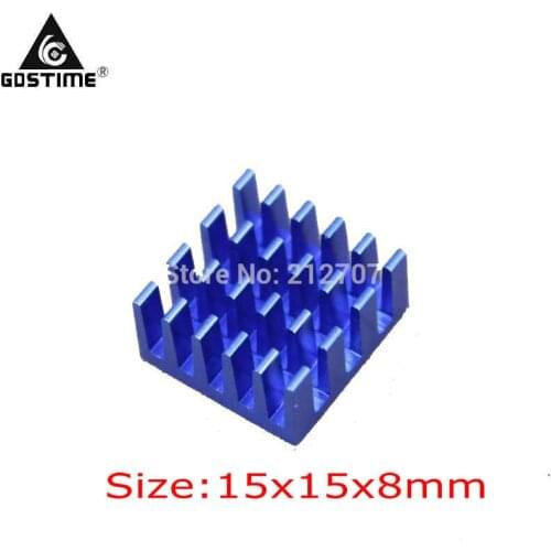 8pcs/set Gdstime Blue IC LED VGA Card DDR for Xbox360 Heat Sink Cooling Cooler Heatsinks 15 x 15 x 8mm