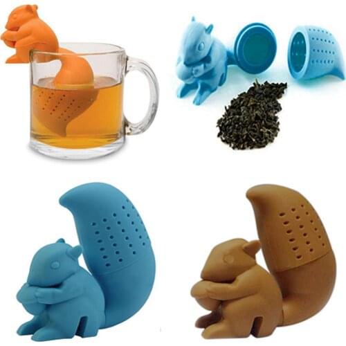 Tea Bag Food Grade Leaf Herbal Spice Filter owl Shape Tea Infuser Strainers for Creative Filter Loose Silicone Diffuser tools
