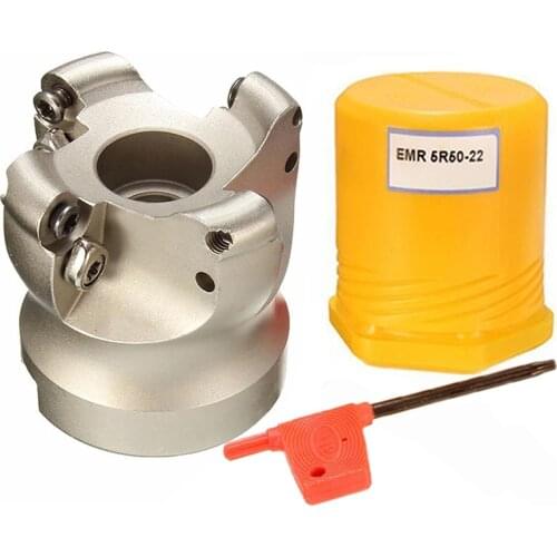 1pc EMR 5R50 5R63 22 4T EMR 6R50 6R63 22 4T Face Milling Cutter Holder Indexable CNC Lathe Machine Tool for RPMW Round Inserts