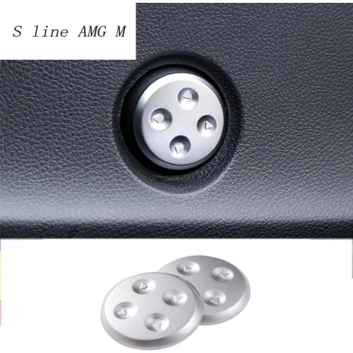 Car styling Chrome Seat Adjust Switch Button Sticker Cover Panel Trim For Mercedes Benz E Class Coupe W207 C207 Auto Accessories