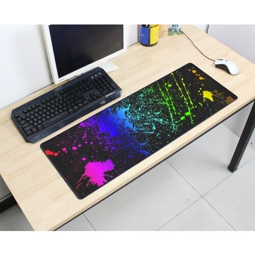 Art Non-Skid Rubber Large Gaming Mouse Pad Dream Catcher Feather Pattern Mouse Mat Desktop PC Computer Laptop Mousepad Adorable