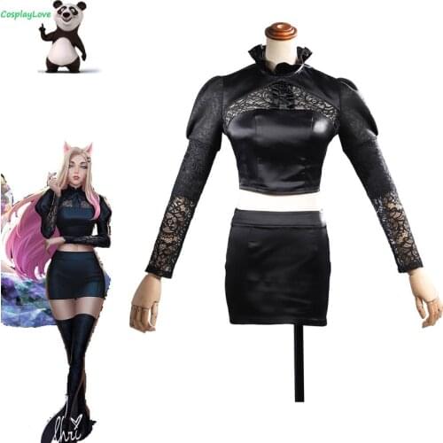 CosplayLove Game LOL 2020 KDA K/DA THE BADDEST Ahri Cosplay Costume Custom Made Leather For Halloween Christmas