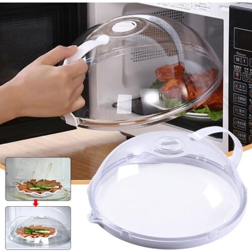 Professional Microwave Food Anti-Sputtering Cover With Handle Heat Resistant Lid for Microwave Food Dropshipping