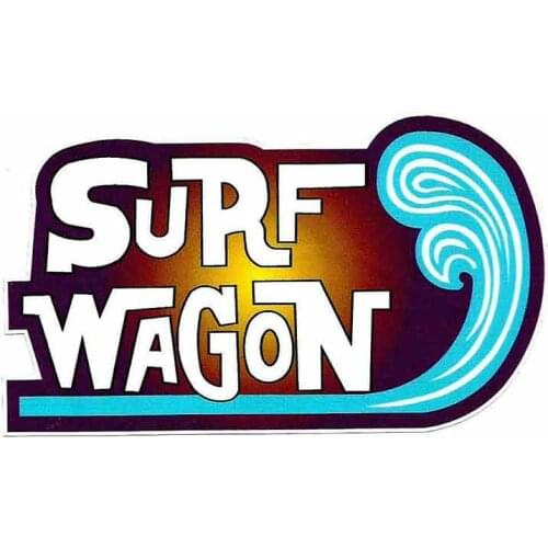 Hot Funny Car Stickers Waterproof Surfboard Decals SURF WAGON Graphics Fine RV VAN Car Wrap Car Decorative KK13*8cm Vinyl