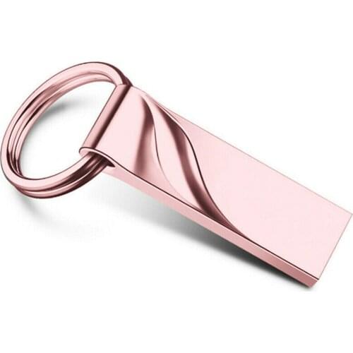 Metal usb flash drive 64GB 32GB 16GB 8GB 4GB pen drive pendrive waterproof metal silver u disk memoria cel usb stick gift