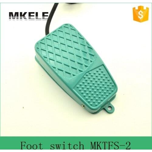MKTFS-2 CE standard Top Quality metal treadle switch,easy control Wired Momentary Contact Foot Pedal Switch Footswitch