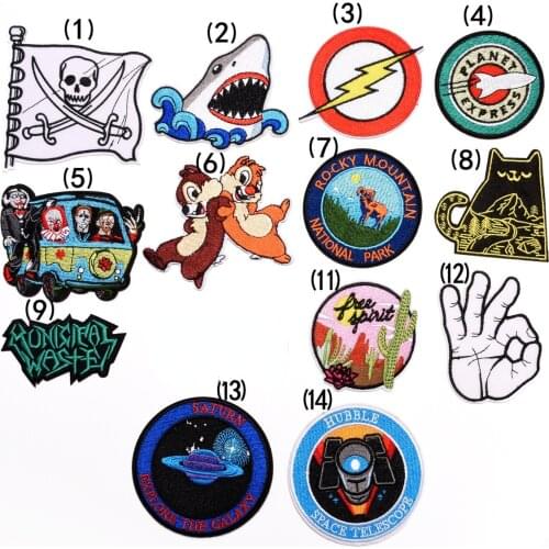 New Cartoon Animal Pattern Embroidery Cloth Stickers Clothing Accessories Decorative Clothes Patches