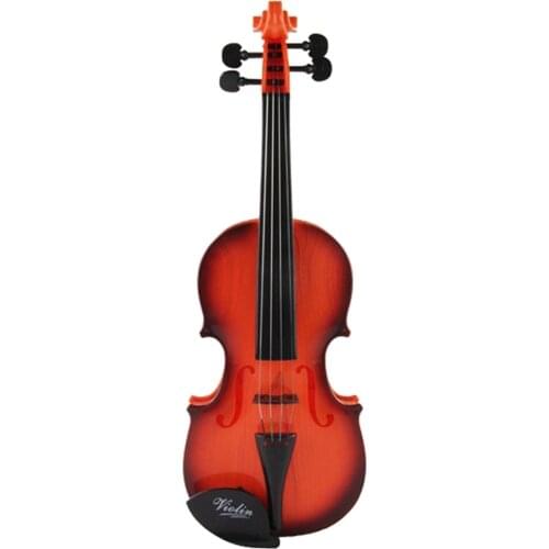Protable Toy Violin Musical Instrument Toys Practice Violin Model Professional Beginners Kids Violin Kids Boy Girl Gift