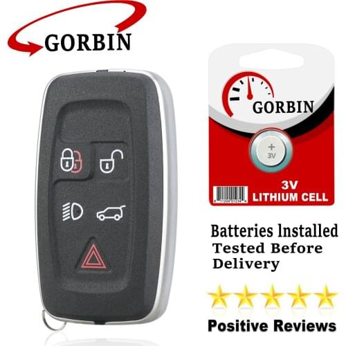 GORBIN 315Mhz/433Mhz Car Remote Key for Land Rover LR4 Range Rover Evoque Sport Smart Car Key 5 Buttons KOBJTF10A
