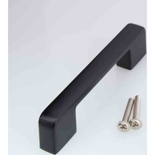 96mm black cabinet drawer pulls knobs 3.75" antique black dresser door handles modern simple black furniture decoration handles